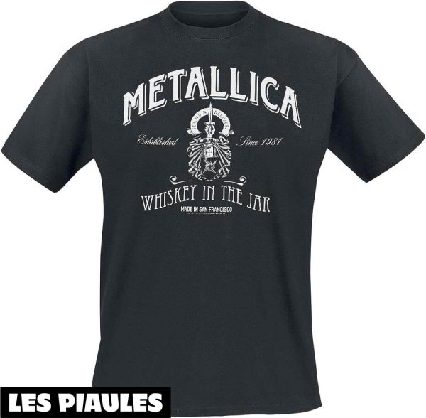 Metallica T-Shirt Generique Whiskey In The Jar Manches