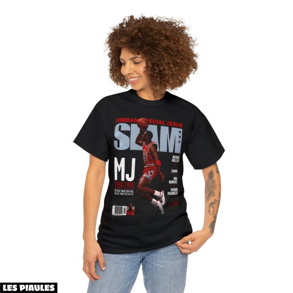 Michael Jordan T-Shirt Chicago Bulls Slam Cover Nba