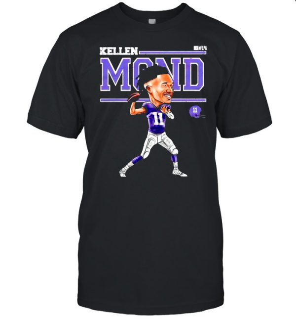 Minnesota Football 11 Kellen Mond cartoon shirt