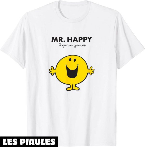 Monsieur Madame T-Shirt Mr. Happy Mr. Men Livre Pour Enfants