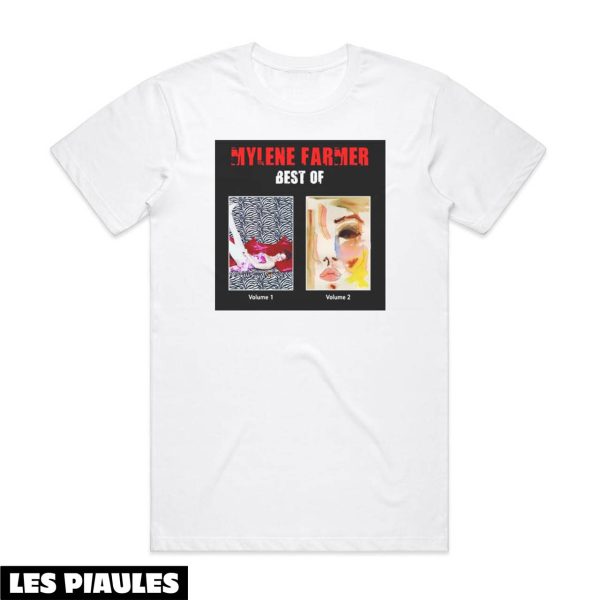 Mylene Farmer T-Shirt Best Of Album Cover Chanteur