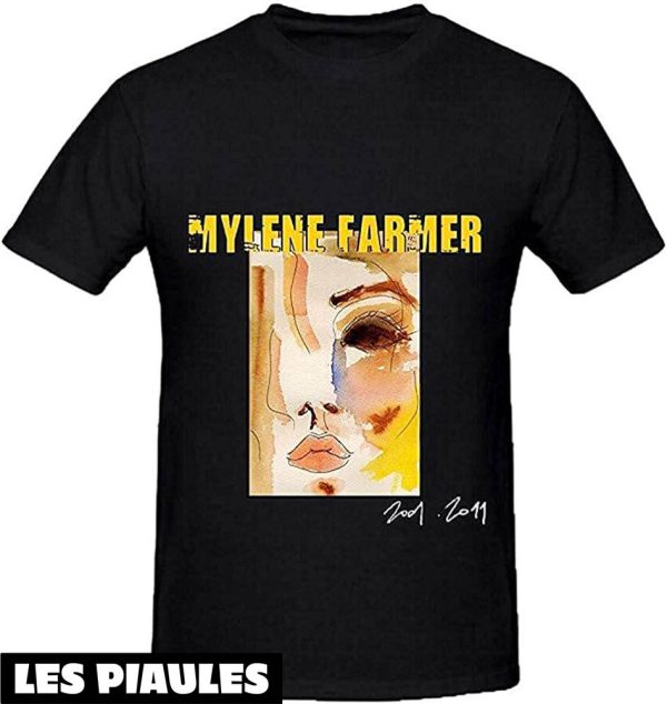 Mylene Farmer T-Shirt Chanteur Parolier Ecrivain Chanteur