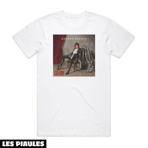 Mylene Farmer T-Shirt Dsobissance Album Cover Chanteur