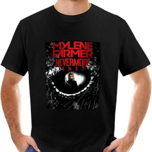 Mylene Farmer T-Shirt Nevermore Chanteur Parolier Ecrivain Mylene Farmer T-Shirt Nevermore Chanteur Parolier Ecrivain