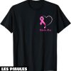 Octobre Rose T-Shirt Coeur Sensibiliqation Au Cancer Du Sein