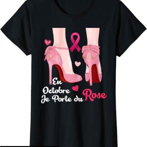 Octobre Rose T-Shirt Je Porte Rose Contre Le Cancer Octobre Rose T-Shirt Je Porte Rose Contre Le Cancer