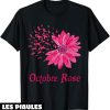 Octobre Rose T-Shirt Ruban De Sensibilisation Cancer Sein
