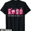 Octobre Rose T-Shirt Soutenez Le Pink Ribbon Breast Cancer
