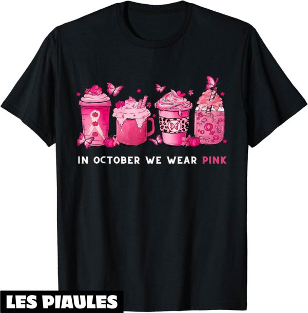 Octobre Rose T-Shirt Soutenez Le Pink Ribbon Breast Cancer