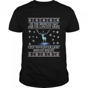 On The Shortest Day And The Longest Night Ugly Merry Christmas T-shirt