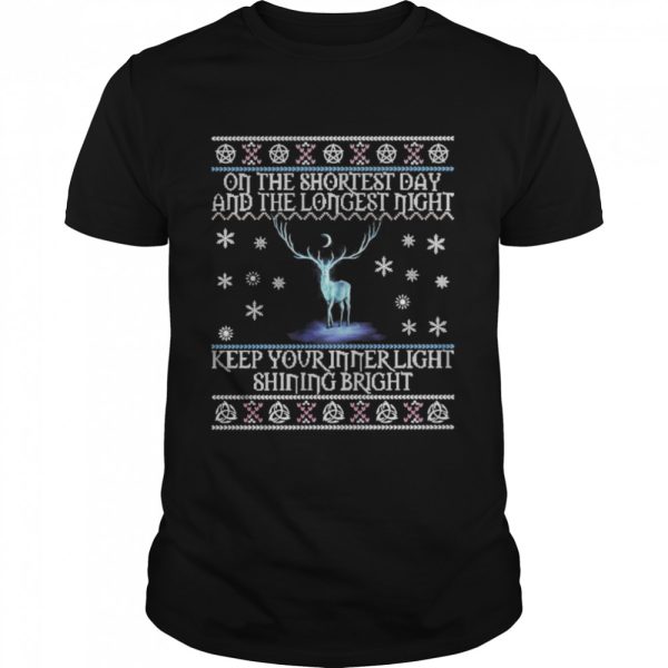 On The Shortest Day And The Longest Night Ugly Merry Christmas T-shirt