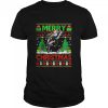 Orca Fish Lover Xmas Lighting Santa Ugly Orca Christmas T-Shirt
