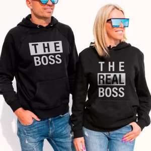 Patron et vrai patron couple t-shirt Patron et vrai patron couple t-shirt