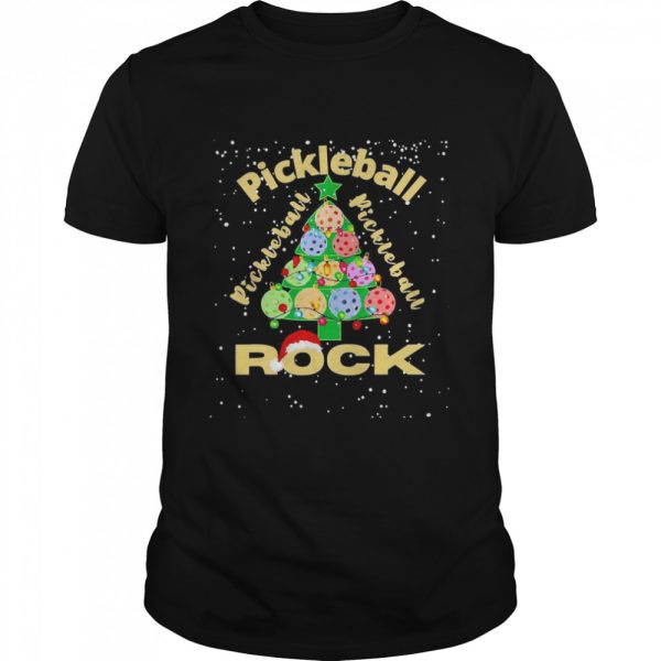 Pickleball Pickleball Pickleball Rock Christmas Sweater Shirt