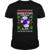 Premium feliz Navidad dreaming of a white Christmas alaw shirt