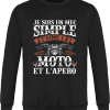 Pull Moto  Je suis un mec simple j’aime la moto et l’apero