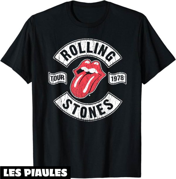 Rolling Stones T-Shirt De La Tournee Des 1978 Vintage