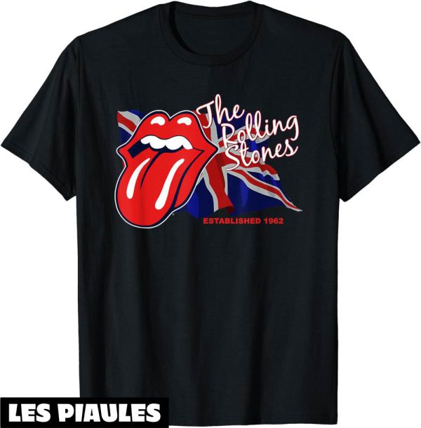 Rolling Stones T-Shirt Drapeau Du Royaume-Uni Rock N Roll