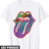 Rolling Stones T-Shirt Langue Colors Rock N Roll Vintage