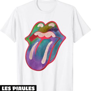 Rolling Stones T-Shirt Langue Colors Rock N Roll Vintage