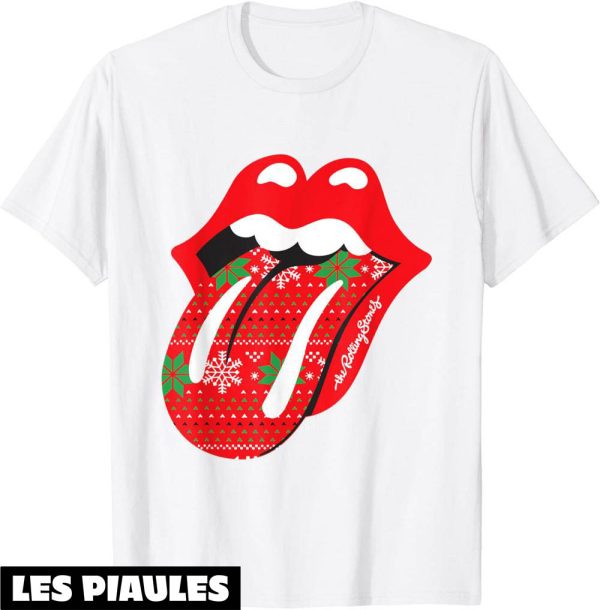 Rolling Stones T-Shirt Langue De Noel Rock N Roll Vintage