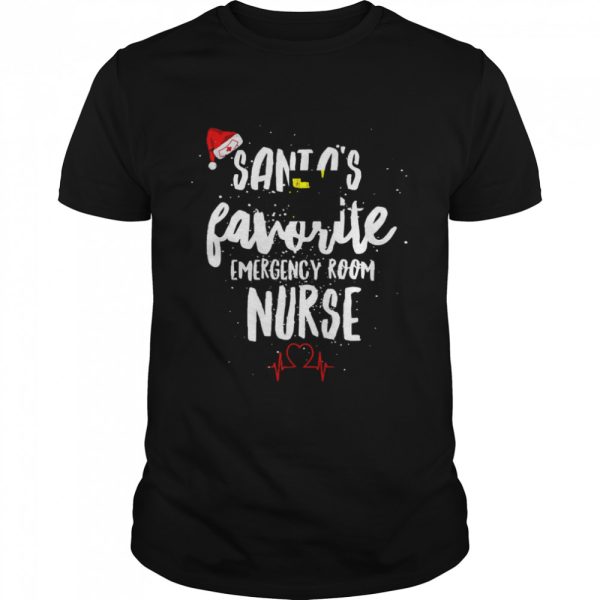 Santa’s Favorite Emergency Room Nurse Christmas T-Shirt