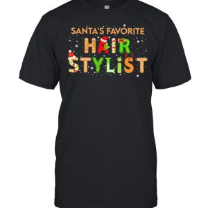Santa’s favorite hair stylist merry christmas shirt