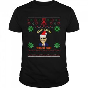 Santa Biden Happy Easter Trick Or Treat Ugly Christmas shirt