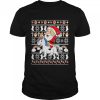 Santa Claus Riding Unicorn Ugly Christmas Shirt