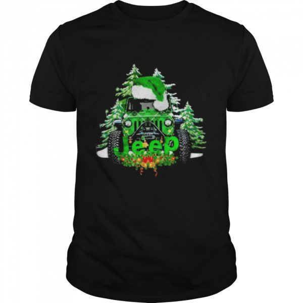 Santa Hat Jeep Christmas Tree shirt