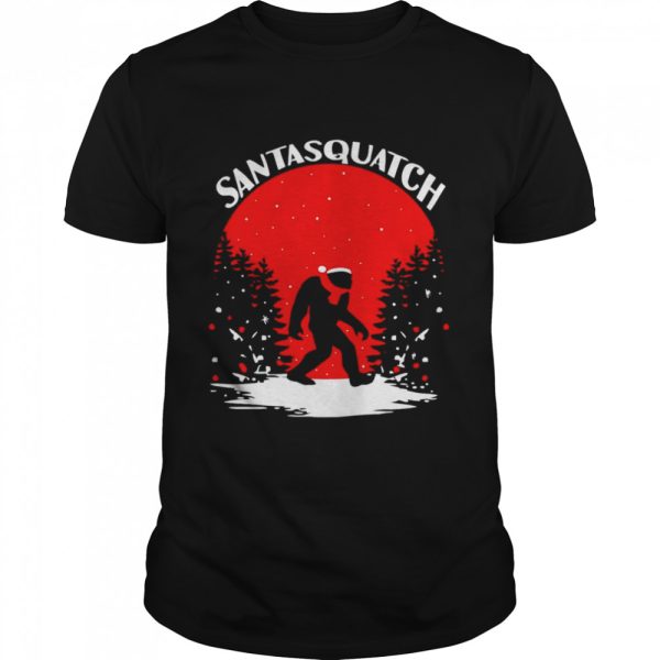 Santa Squatch Christmas Holiday shirt