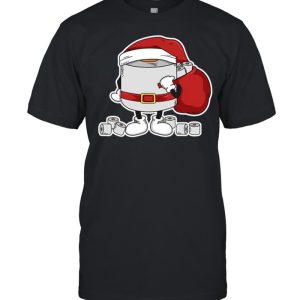 Santa toilet paper shirt