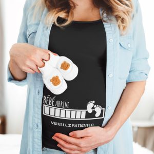 Shirt Femme – Bebe Arrive (Veuillez Patienter) Shirt Femme – Bebe Arrive (Veuillez Patienter)