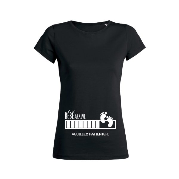 Shirt Femme – Bebe Arrive (Veuillez Patienter)