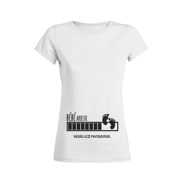 Shirt Femme – Bebe Arrive (Veuillez Patienter)