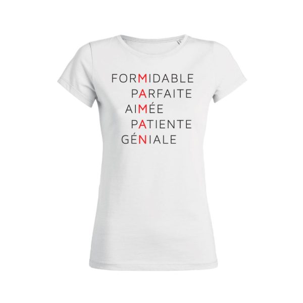 Shirt Femme – Formidable Parfaite Aimee Patiente Geniale