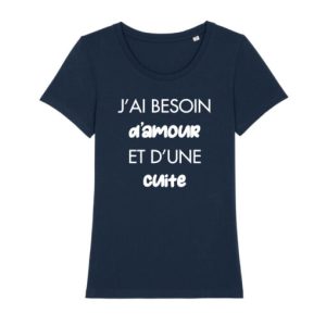 Shirt Femme Jai Besoin Damour Et Dune Cuite 2