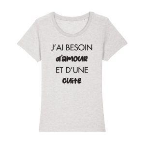 Shirt Femme Jai Besoin Damour Et Dune Cuite 6