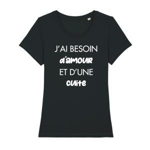 Shirt Femme Jai Besoin Damour Et Dune Cuite 8