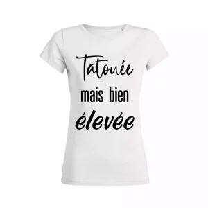 Shirt Femme Tatouee Mais Bien Elevee 3