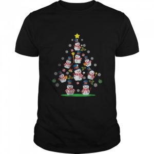 Snowman Christmas Tree Women Men Chrismas T-Shirt
