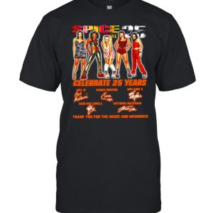 Spice Girl 25 Celebrate 25 Years Thank You For The Music And Memories T-shirt