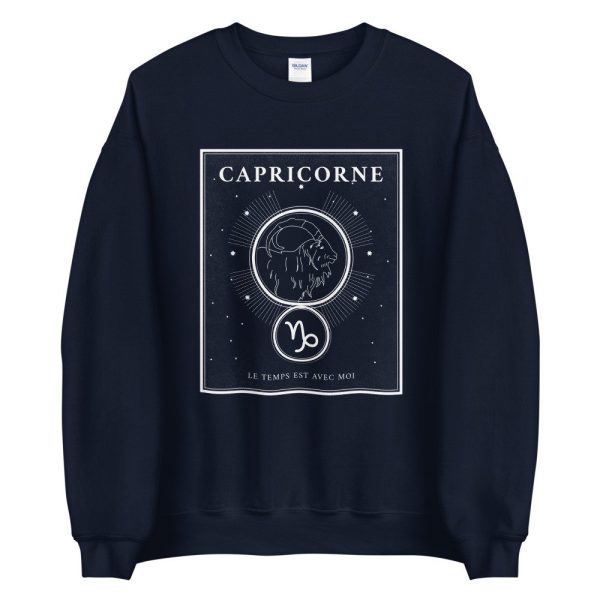 Sweat Capricorne Signe Astro – Le temps est avec moi