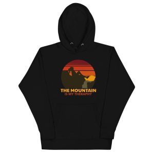 Sweat a Capuche La montagne est ma therapie Unisexe Sweat a Capuche La montagne est ma therapie Unisexe