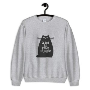 Sweat Chat Noir Humoristique