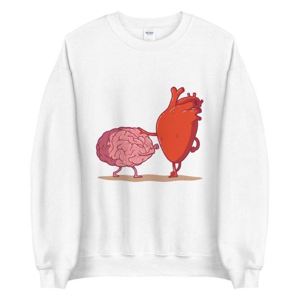 Sweat Coeur Cerveau Coeur VS Raison