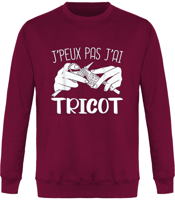 Sweat J’peux pas j’ai tricot