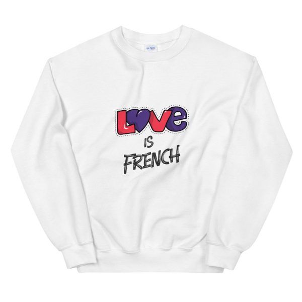 Sweat Love is French Unisexe a Col Rond