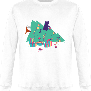 Sweat Noel Chat Sapin