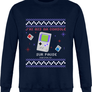 Sweat Noel Geek J’ai mis ma console sur paus Sweat Noel Geek J’ai mis ma console sur paus